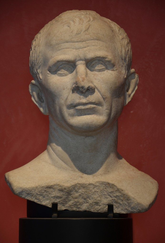 Marble bust found in the Rhone River near Arles, debated as a possible portrait of Julius Caesar, Musée de l'Arles antique © Carole Raddato